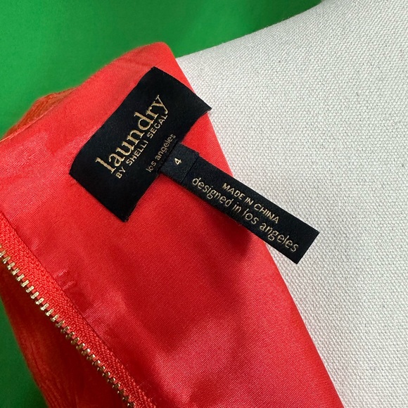 Reddish Orange Laundry Shift Dress - Picture 3 of 4